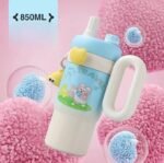 Kidkart India Kids Tumbler, Double-Walled Travel Mug,Stainless Steel Vacuum Insulated Cup - Leak Proof - Cartoon Character Design with Straw, BPA Free - Image 4