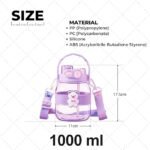 Kidkart India Kuber Kids Water Bottle With Straw |Cute Teddy Bear Sipper Water Bottle For Kids Boys Girls| Water Bottle with Locking Flip Lid - Image 5