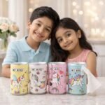 KidKart India Magic Mini Wet Wipes – Portable Travel Friendly Canister with Refreshing Scent, Alcohol Free & Skin-Friendly - Multipurpose Ultra-Soft & Moist Wipes for Hands & Face – 60 Wipes Per Can - Image 4
