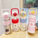 Kidkart India Kids Water Bottle with Handle – Cute Design(BPA-Free, Leak-Proof) - Image 4