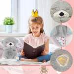 KidKart India Breathing Teddy Bear Plush Toy for Kids – Musical Stuffed Animal with Light, Sound & Realistic Breathing Motion - Image 2