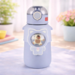 KidKart India Hot & Cold Straw Sipper Water Bottle For Toddlers Kids, And Adults With Strap. - Image 2