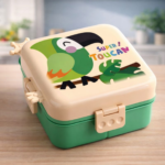 KidKart India Little Surprise Box Toucan Double Decker Lunch and Snack Box for Kids - Image 2
