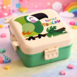 KidKart India Little Surprise Box Toucan Double Decker Lunch and Snack Box for Kids