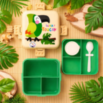 KidKart India Little Surprise Box Toucan Double Decker Lunch and Snack Box for Kids - Image 3