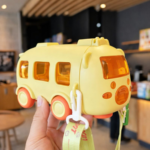 KidKart India LittleStation Bus Water Bottle For Kids Plastic Bottle - Image 4