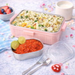 KidKart India Stupefying Panda Cartoon Printed Stainless Steel Container Lunch Box 1 Containers Stainless Steel School Lunch Box - Image 3