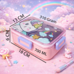KidKart India Stupefying Panda Cartoon Printed Stainless Steel Container Lunch Box 1 Containers Stainless Steel School Lunch Box - Image 4