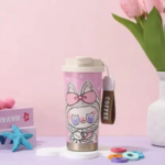 KidKart India Exactor Hot Selling Labubu Cartoon Random Color Printed Leakproof Insulated Travel Flask Stainless Steel Tumbler  (520 ml) - Image 3