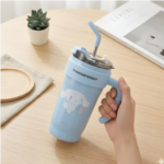 Stainless Steel Tumbler with Straw | Leakproof Wide Mouth | Hot and Cold for Gym, Office, Sport, Travel, Home - Image 3